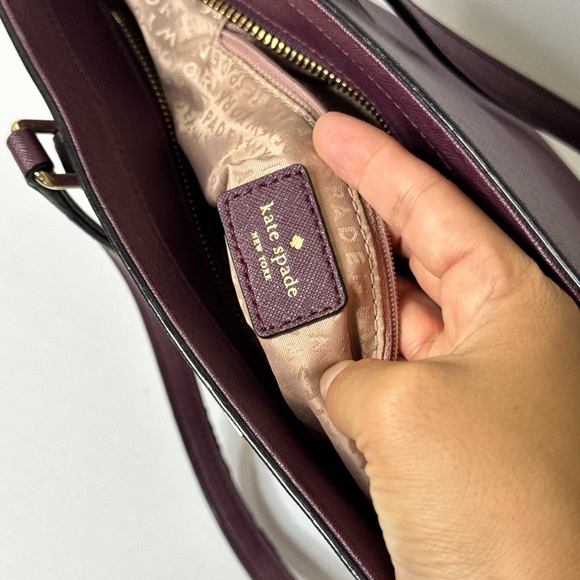 Kate Spade Purple Leather Zip Tote - Picture 10 of 16